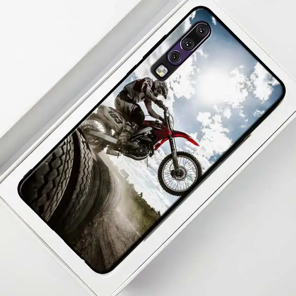 Moto Cross moto rcycle спортивный черный чехол для huawei P30 20 Pro P10 P20 P30 Lite mate 10 20 Lite P Smart Plus чехол - Цвет: 012