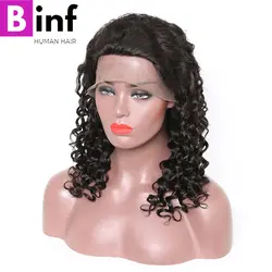 Бразильский свободная волна натуральные волосы парики BINF 360 кружева фронтальной парик с для волос предварительно сорвал Волосы remy
