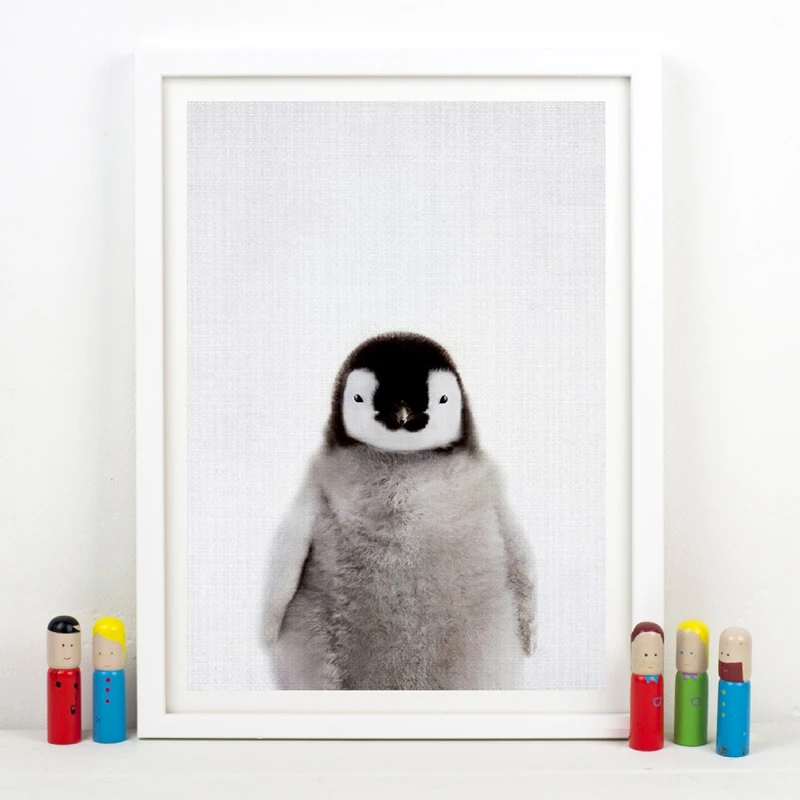 Penguin Canvas Print Nursery Decor
