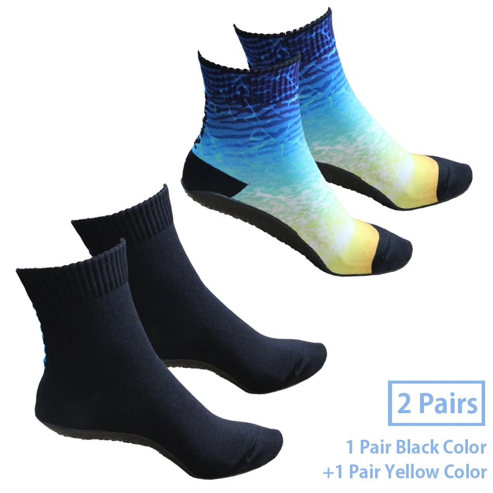 

RANDY SUN Volleyball Beach Socks , 2 Pairs Seamless Quick-Dry suitable Aqua Water Sports Yoga, Sand Exercise, Jogging Fitness