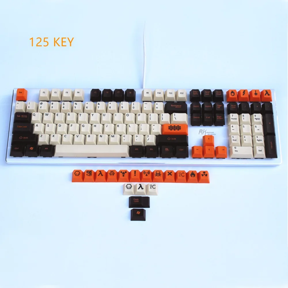 Крутой Джаз 108/125 PBT толстый Keycap сублимированный краситель Японский Русский корейский макет Cherry MX Переключатель для механической игровой клавиатуры