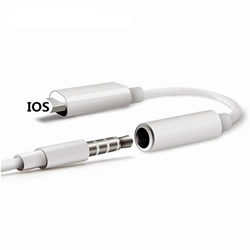 

3.5mm Jack Headphone Adapter for Iphone IOS 10.2 for Lighting Plug Play Music Audio Earphone for IPhone Lightning Converter