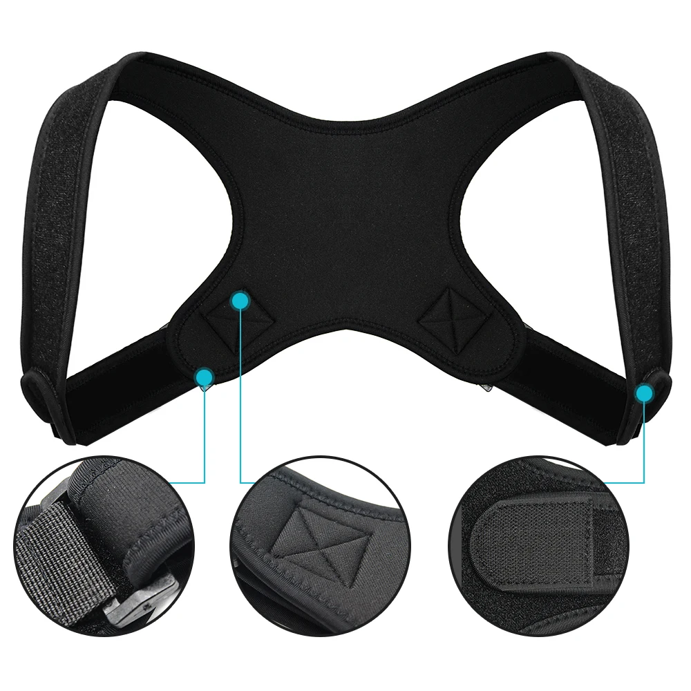 Correcteur de Posture ajustable Clavicule Dos Dos Épaule Lombaire Soutien Hommes / Femmes Correcteur de Posture ajustable Clavicule Dos Dos Épaule Lombaire Soutien Hommes / Femmes