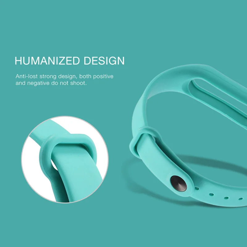Ремешок сменный силиконовый для Xiaomi Mi band 2 мягкий цветной двухцветный браслет