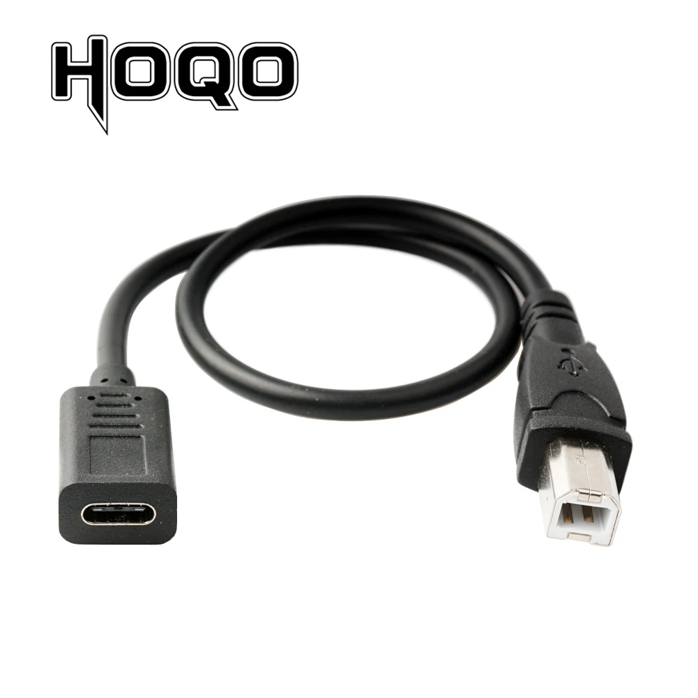 Over instelling Heiligdom Italiaans USB C Female to USB B Male Pinter Cable USB 3.1 Type C Male Connector to USB  2.0 B Type Male Data Converter for Macbook Pro Air|Data Cables| - AliExpress