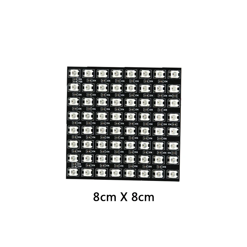 Панель WS2812B 8*8 16*16 8*32 пикселей 256 цифровая Гибкая светодиодная программируемая