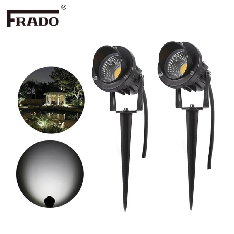 

New Style COB Garden Lawn Lamp Light 220V 110V 12V Outdoor LED Spike Light 5W3W Path Landscape Waterproof Spot Bulbs Garden Lamp