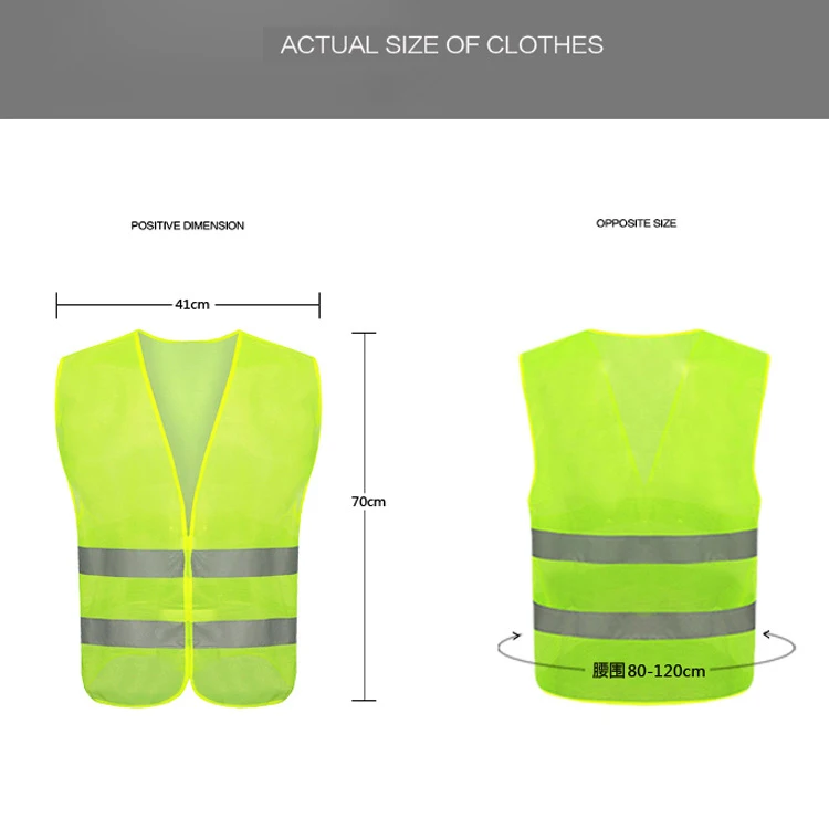 Motorcycle Night Rider GREEN-Yellow Safety Security Visibility Reflective Cycling Outdoor Sports reflective jacket