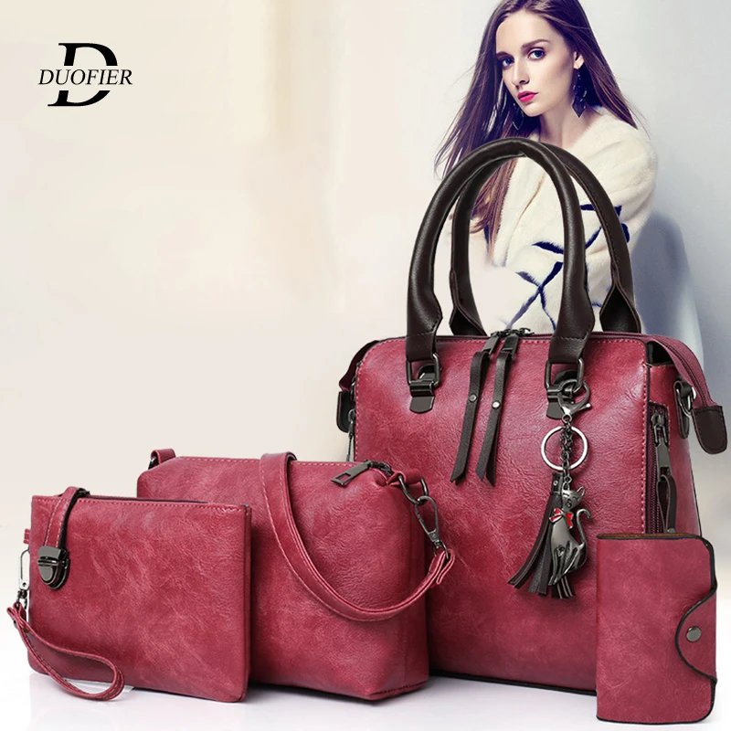 Новые Роскошные Сумки женские Сумки Дизайнерская модная эффектная Сумочка Ретро сумка через плечо композитная сумка из четырех частей