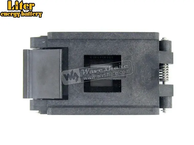 

QFP44 TQFP44 LQFP44 PQFP44 FPQ-44-0.8-16A Enplas QFP IC Test Burn-In Socket Adapter