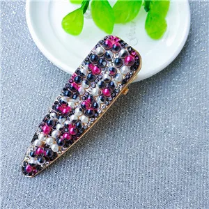 Free shipping korea style Neon color bead hairpins lovely women's hair accessories ins girl's rainbow Duckbill clip hairclips - Цвет: 6