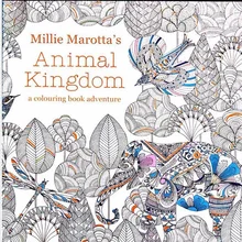 Новое поступление снимает стресс для взрослых живопись Рисование книга 24 страницы животное Королевство Kill Time английские раскраски