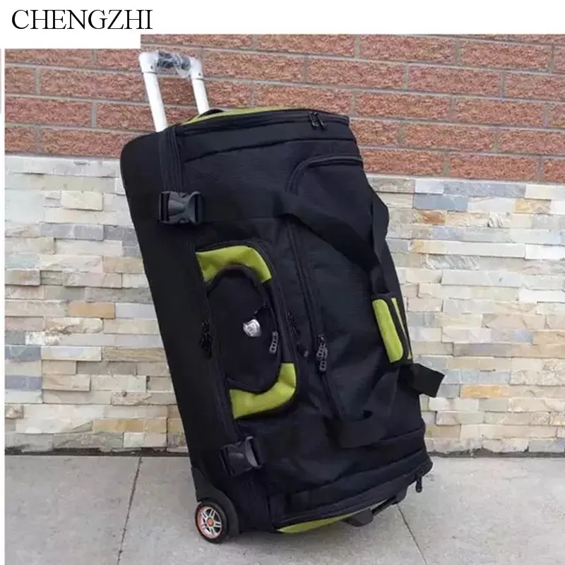 CHENGZHI новая вместительная Водонепроницаемая тележка для багажа чемодан женщин и