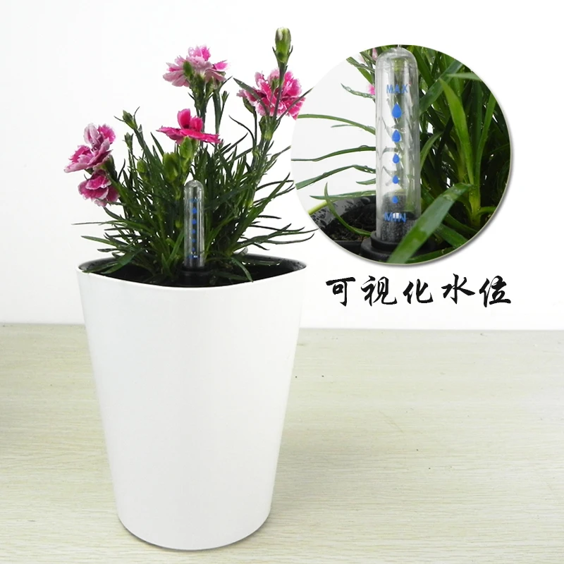 

Creative lazy resin plastic pots square flowerpots automatic water
