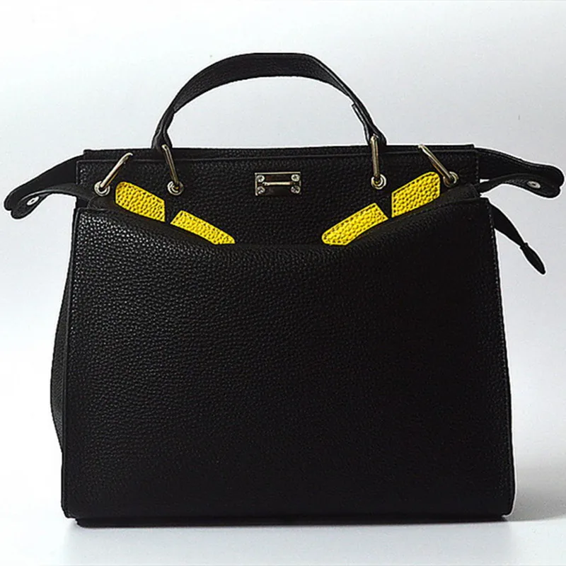 

2017 Real Special Offer Sale Bag Three Totes Simple Little Monster Shoulder Handbag Leisure All-match Personality Clutch Zipper