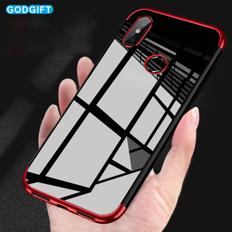 

GodGift Xiaomi Mi 8 Lite Case Luxury Plating Silicone Soft TPU Cover For Xiomi Mi6 Mi8 Mi 8 SE Lite Pro Back Cover Phone Cases