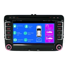 7 “Quad core 1.6 GHz 2G RAM Android vw dvd del coche para Jetta Polo Tiguan passat b6 B5 cc skoda octavia fabia