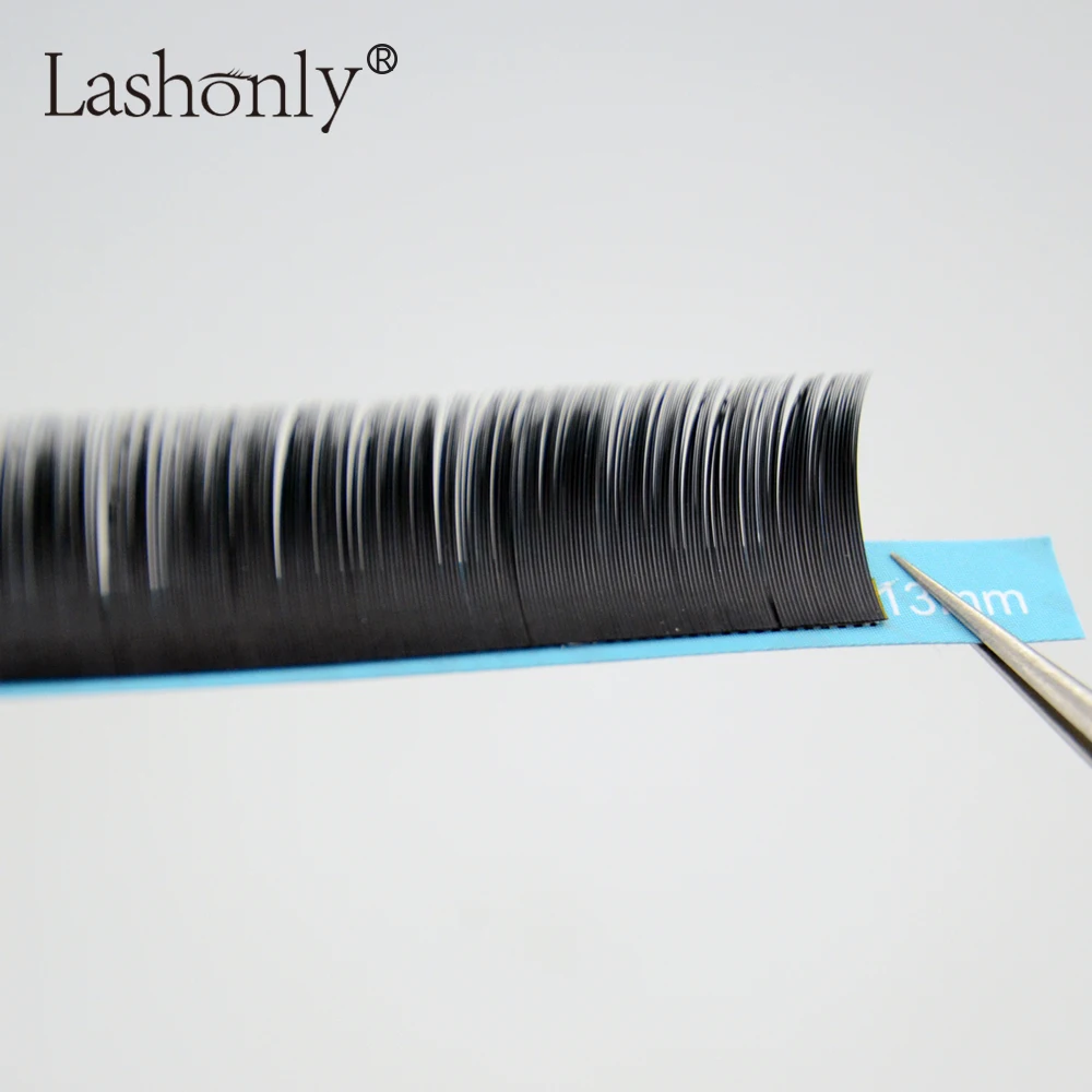 Матовые плоские накладные ресницы Lashonly мягкие эллипсовые из искусственной норки
