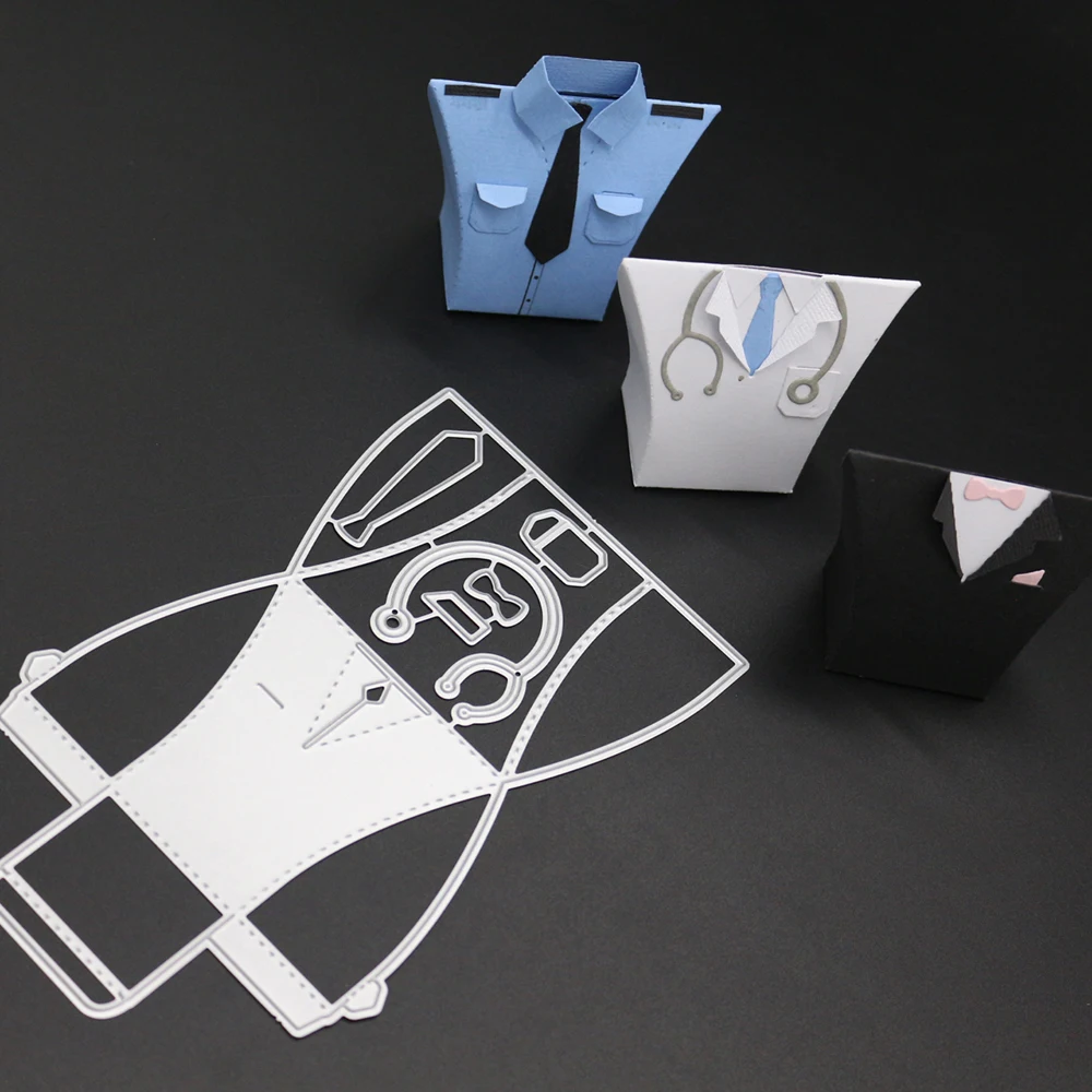 

Police Doctor Uniform Metal Cutting Dies Craft Dies Scrapbooking 2018 Dies Cut Stamps Decor Embossing Stencils Card Making
