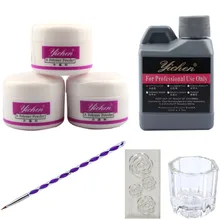 Акриловый маникюр комплект ногтей порошок Жидкость 120 мл для порошок Deppen Блюдо Nail Art Набор Акриловых Ногтей Дизайн Маникюр Искусство Набор инструментов