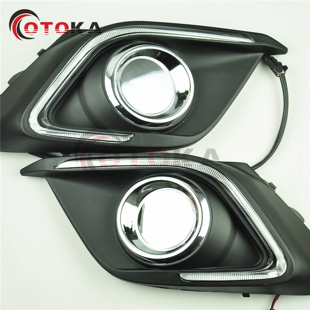 2PCS 12V LED car DRL Daytime Running Lights day driving lamp for Mazda