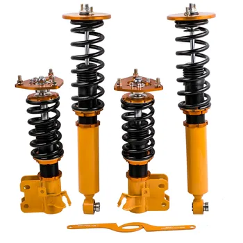 

For Nissan S14 200SX 240SX Silva 4PCS Adj Height Coilover Suspension Struts Kit Silvia Shock Absorber Spring Strut Coilovers