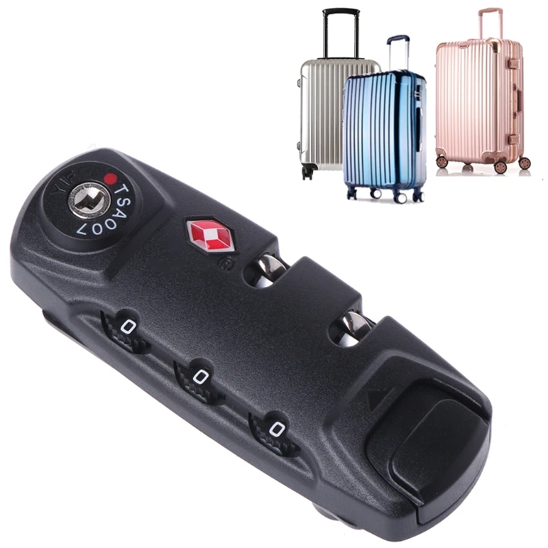 

TSA Secure 3 Digit Combination Padlock Lock Luggage Suitcase Travel Code Lock TSA Signal