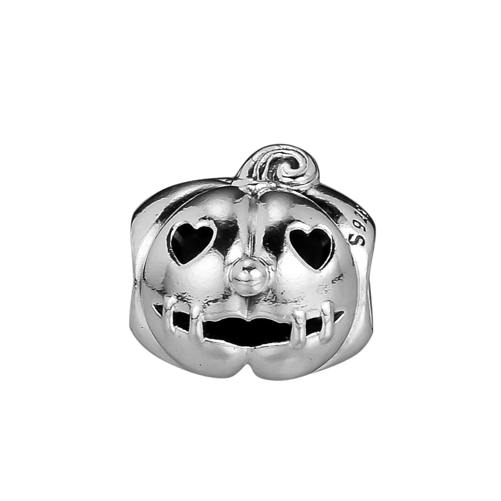 

CKK 925 Sterling Silver Sweet Pumpkin Charm Beads Original Jewelry DIY Making Fits For Bracelets & Bangle