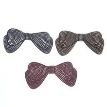 1 шт. двойной слои бант из ленточки Украшенные стразами заколки для волос Булавки модные резинки для волос Очаровательная голова заколки-ленты Головные уборы