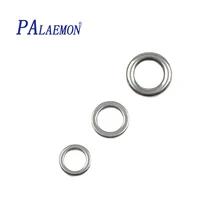 PALAEMON 100 шт./партия, Морская Лодка, рыболовный Вертлюжок из нержавеющей стали, цельное кольцо, рыболовные аксессуары