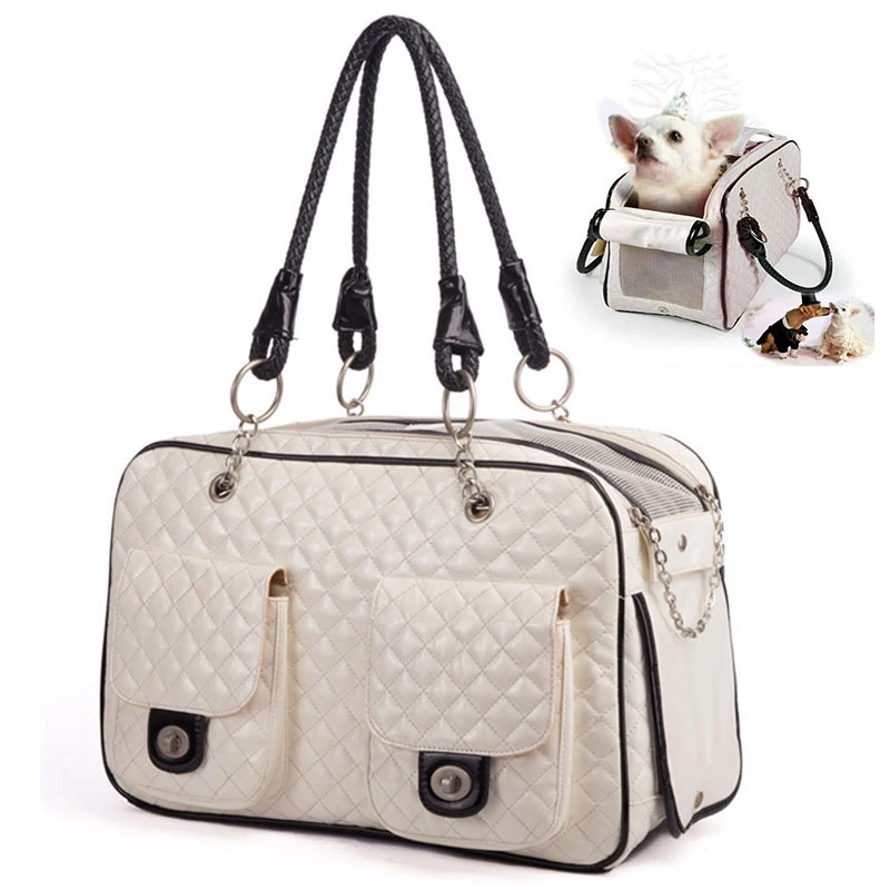 

Fashion Pet Carriers Portable Shoulder Bag Outdoor Travel Cat Bag Faux Leather Small Cat Dog Carrier Bag Pet Dog Handbag