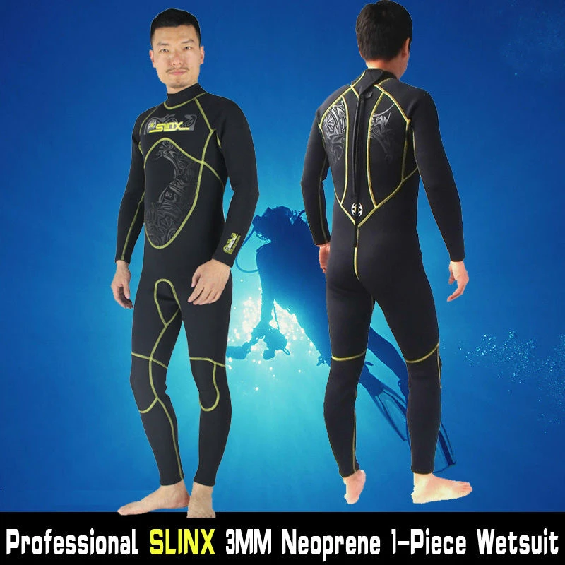 メンズ 3 ミリメートルネオプレン男性のウェットフルボディスーツスキューバダイビングウェットスーツ冬の水泳暖かいサーフシュノーケリングスピアフィッシング水スキー|men  wetsuit|wet suitdiving wet suit - AliExpress