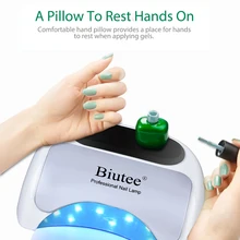 Biutee 36 Вт Сушилка для ногтей Светодиодная УФ-лампа для ногтей Гель-лак отверждаемая лампа с нижней 30 s/60 s таймер лампа для ЖК-дисплея для сушки ногтей