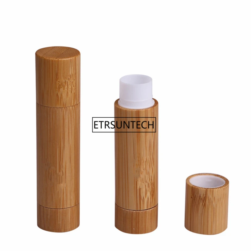 10/30/50pcs 5g Bamboo Empty Lip Gloss Container Lipstick Tube DIY Container 5ml Lip Balm TubesBamboo Lipstick Tube F2386