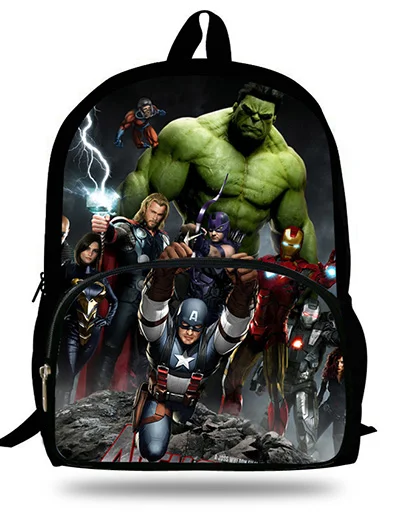 16-дюймовый шпилька для Капитан Америка школьный рюкзак для детей школьные сумки для мальчиков с героями мультфильма «мстители» рюкзак с изображением Халка Mochila Infantil - Цвет: 16d228