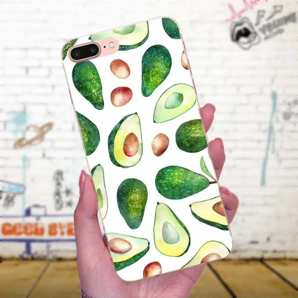 Авокадо еда Diy Красочные для Huawei Honor 4C 5A 5C 5X 6 6C 6A 6X 7 7X 8 9 V8 V10 Y3II Y5II Y6II G8 P7 Play Lite в