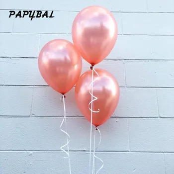 

100pcs 12inch 3.2g Rose Gold Balloons latex helium Balls wedding birthday party decoration supplies foil Valentine's Air globos