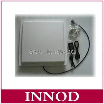 

5-6meters mid-range rfid reader uhf wiegand rs232 interface / 12dbi antenna integrated passive cheap rfid reader free sdk c#