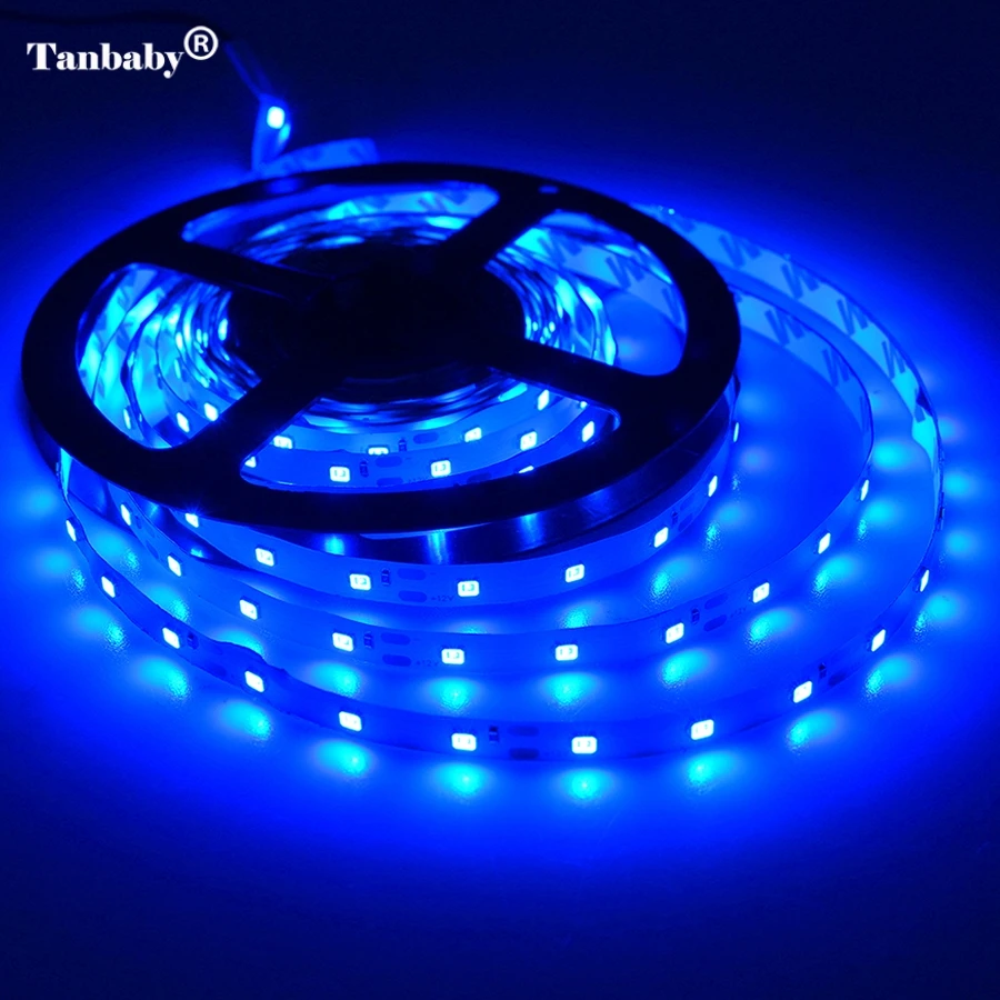 Светодиодная лента RGB Гибкие Огни DC12V SMD 2835 300LED 5 м ленточная лампа + мини 24 клавиши