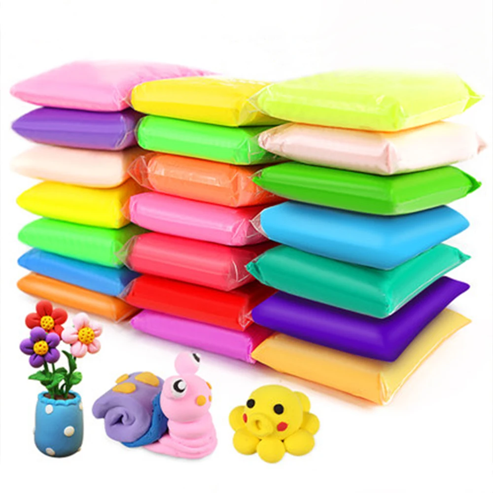 12/24/36 Pcs Air Clay Fimo Polymer Plasticine Modelling Clay Light DIY