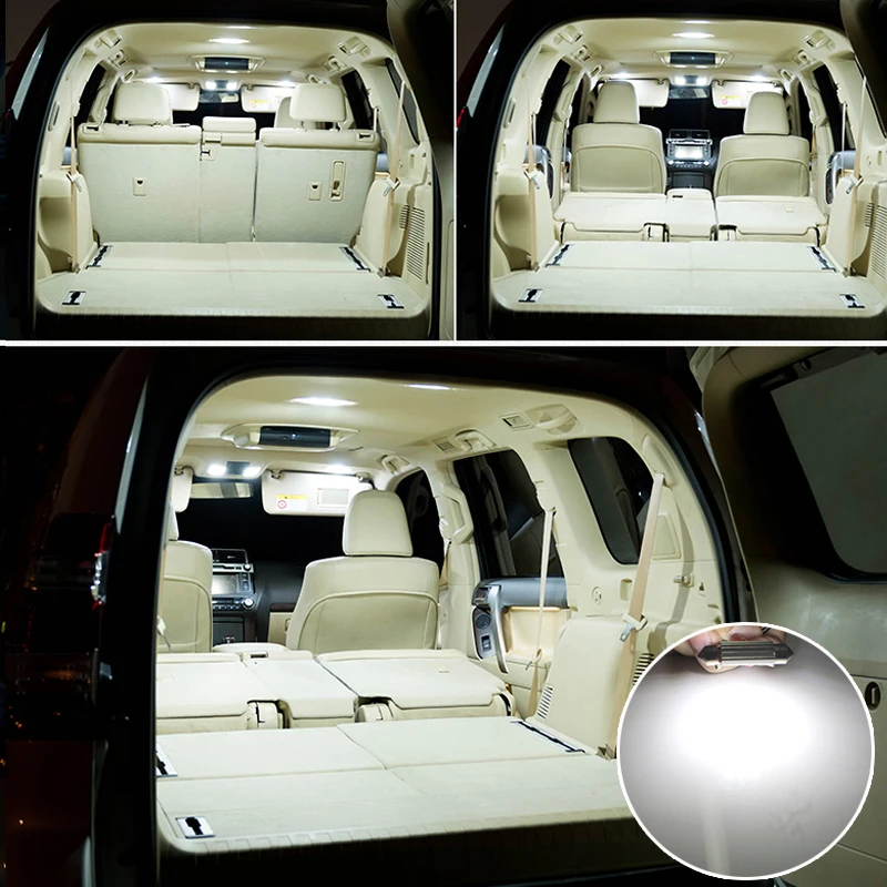 11pcs Canbus No Error White Interior Led Light Package Kit