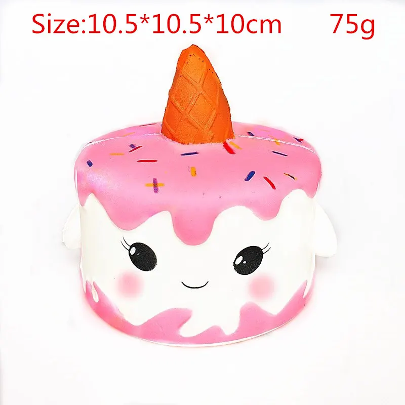 Narwhal мягкий милый КИТ торт мягкими супер медленно поднимающийся крем ароматизированный пакет телефон ремень - Цвет: 10.5cm
