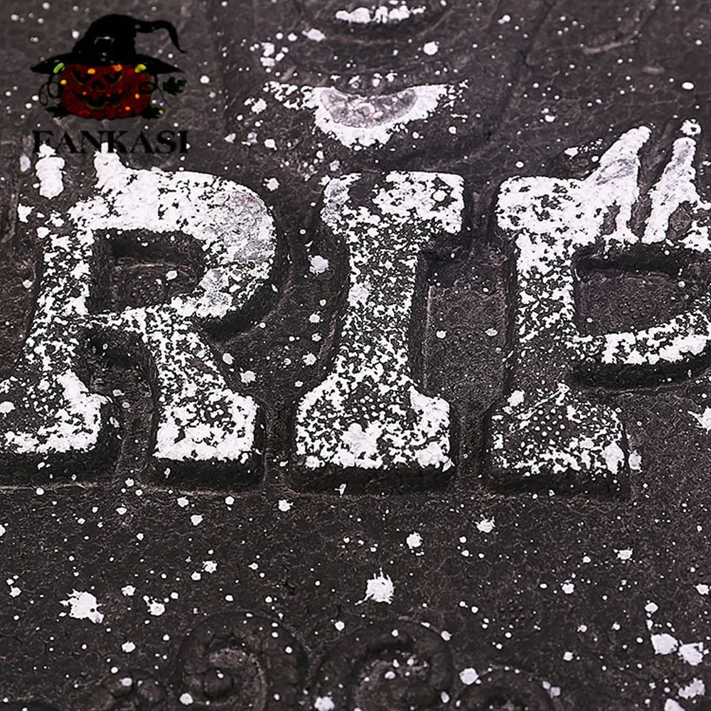 1PC Halloween Foam Tombstone Skeleton Tombstone Haunted House Bar RIP Stone Grisly Props Party Decor Yard Decoration Randomly