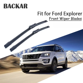 

BACKAR 2pcs Front Windshield Wiper Blades For Ford Explorer 2017 2018 4th 5th Accessories