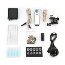 Полный набор татуировки для начинающих, профессиональная машина, чернила, электропитание, игла, ручки, советы, аксессуары для татуажа, базовый набор, новинка