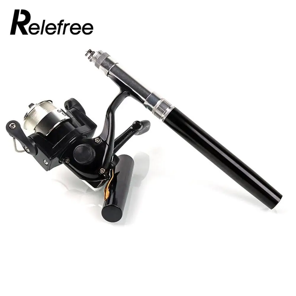 

Pen Fish Rod Fishing Pole Carbon 5 Color Practical Durable Portable Casting Rod Telescopic Rod Fishing Reel Ice Fishing