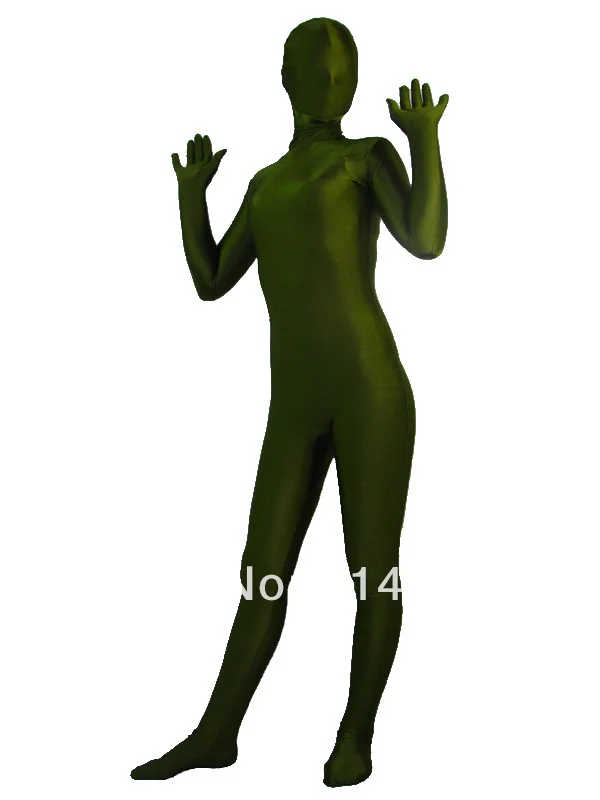 Deep Green Full Body Spandex Zentai Suit