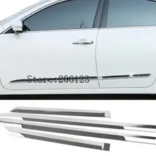 Автомобиль ABS хромированная дверная отделка полоса литья поток лампы панель бампер 4 шт. для Nissan Teana Altima 2013