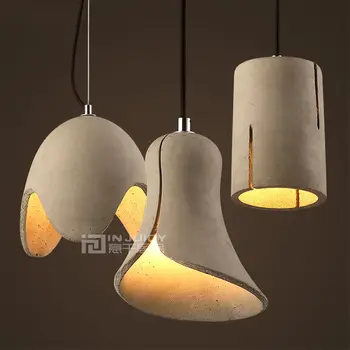 

Nordic Modern Cement E27 LED Loft Cafe Bar Corridor Restaurant Bedroom Hanging Lamp Ceiling Light Home Droplight Decor Hall Gift