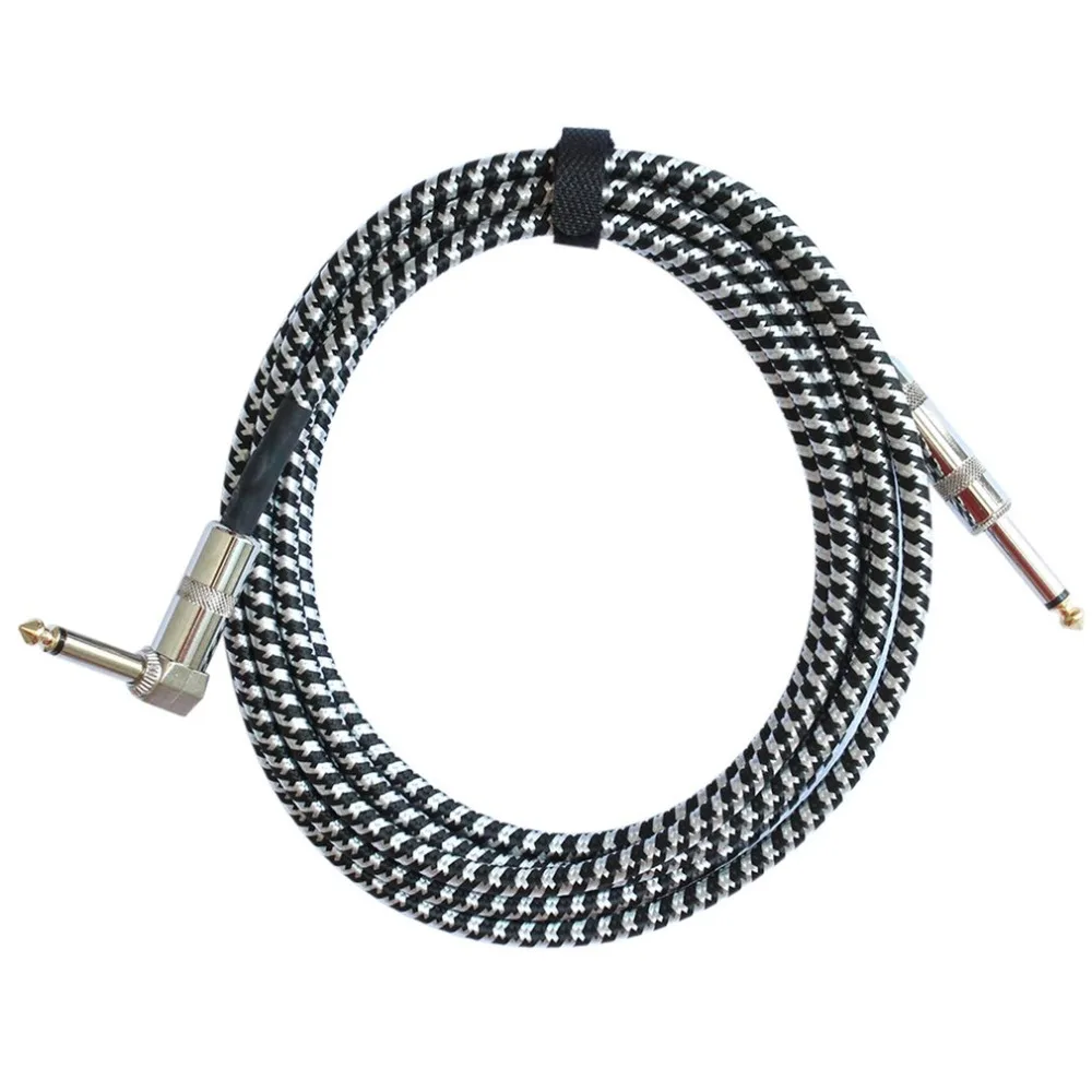 6,35 мм моно джек гитарный кабель аудио мужчинами кабель провода шнура Вязание Медь прямой штекер для электрических инструментов